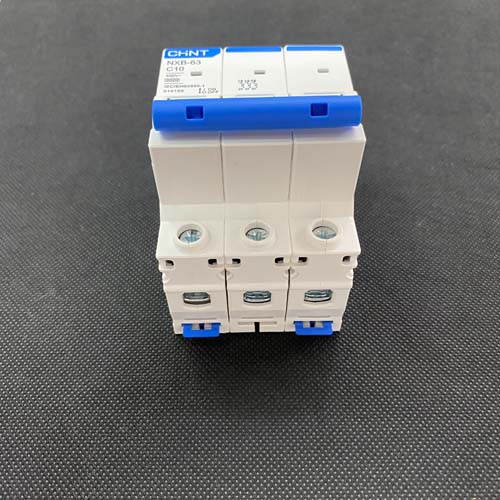 CB tép (MCB) dòng cắt 6KA 3 cực Chint NXB-63 3P C10 6kA